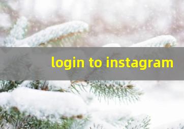 login to instagram